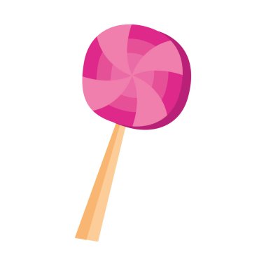 Tatlı pembe şeker vektör tasarımı