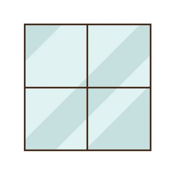 Векторная конструкция изолированного стекла — стоковый вектор