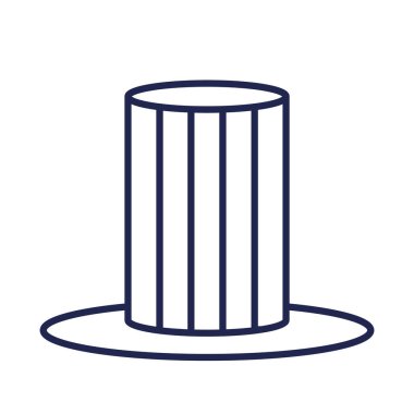 ABD hat çizgisi biçim vektör tasarımı