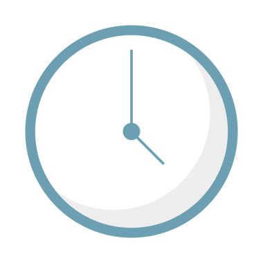 İzole edilmiş saat simgesi vektör tasarımı