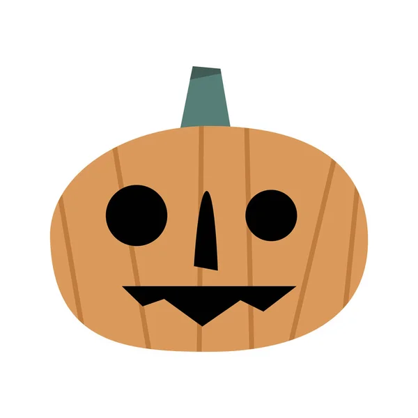 Dessin vectoriel dessin animé citrouille halloween — Image vectorielle
