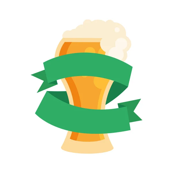 带向量设计的啤酒杯 — 图库矢量图片