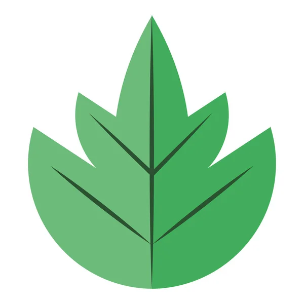 緑の葉のアイコンベクトルデザイン — ストックベクタ