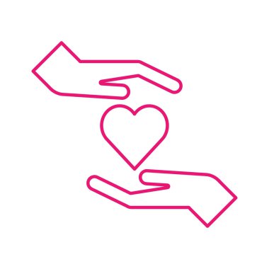 El çizgisi biçim vektör tasarımı arasındaki kalp