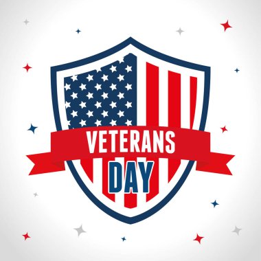 Eski askerlerin birleşmiş bayrağıyla kalkan