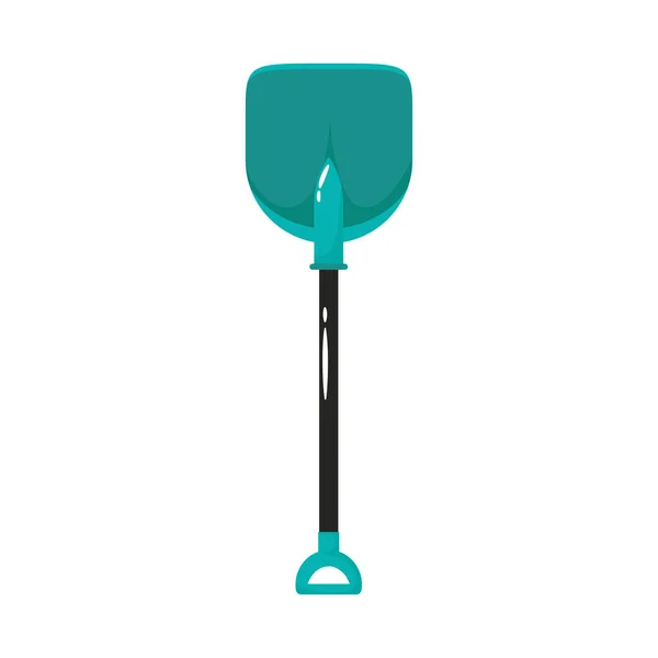 Shovel gardening tool flat style — Stock Vector