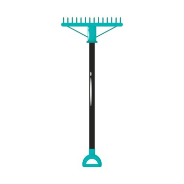 tırmık bahçe aracı düz biçim simgesi