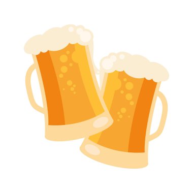bira bardakları ikon vektör tasarımı