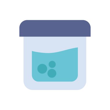 Kimya tübü ikon vektör tasarımı