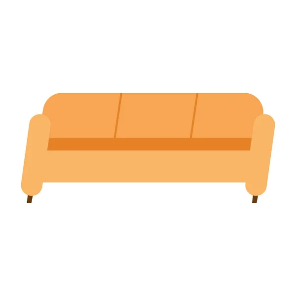 Home couch icon vektordesign — Stockvektor