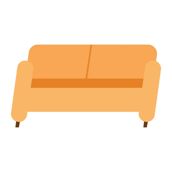 Home couch icon vektordesign — Stockvektor