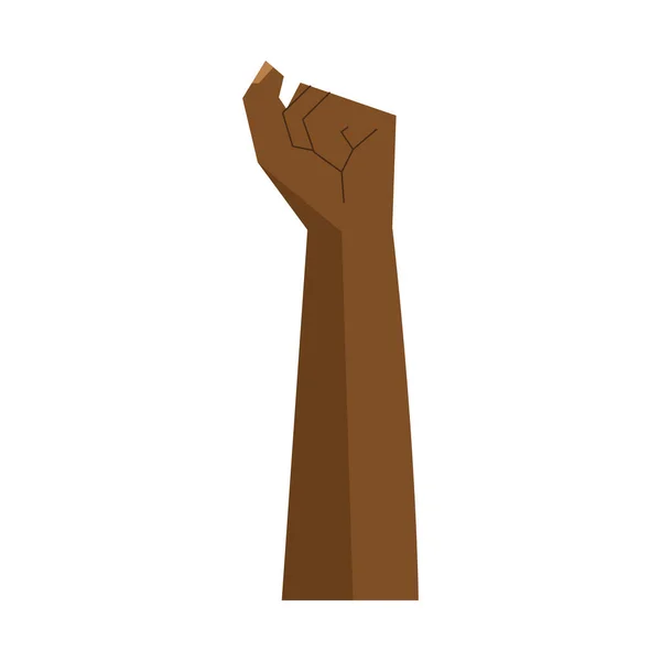 Black lives matter fist hand up vector design — Stockový vektor