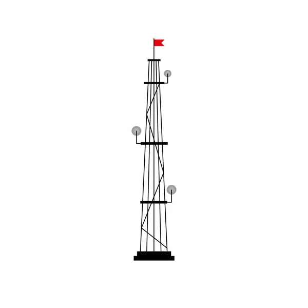 Изолированная конструкция иконок антенны — стоковый вектор