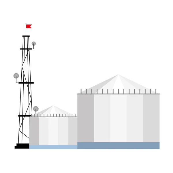 Projeto do vetor da antena e dos edifícios — Vetor de Stock