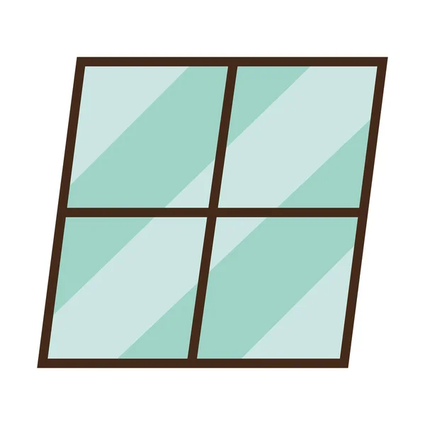 Icono de ventana aislado diseño vectorial — Vector de stock