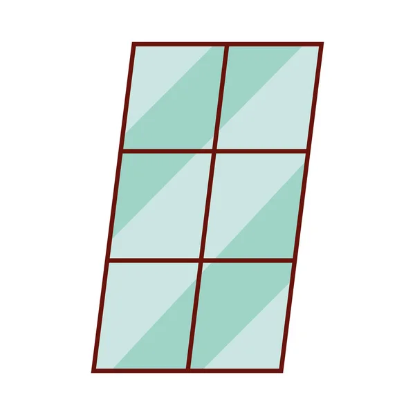 Isolé fenêtre icône vectorielle design — Image vectorielle