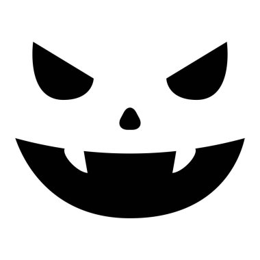 Cadılar bayramı kabak surat çizgisi simgesi