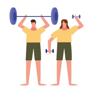 Kadın ve erkek ağırlık taşıyıcı tasarımı
