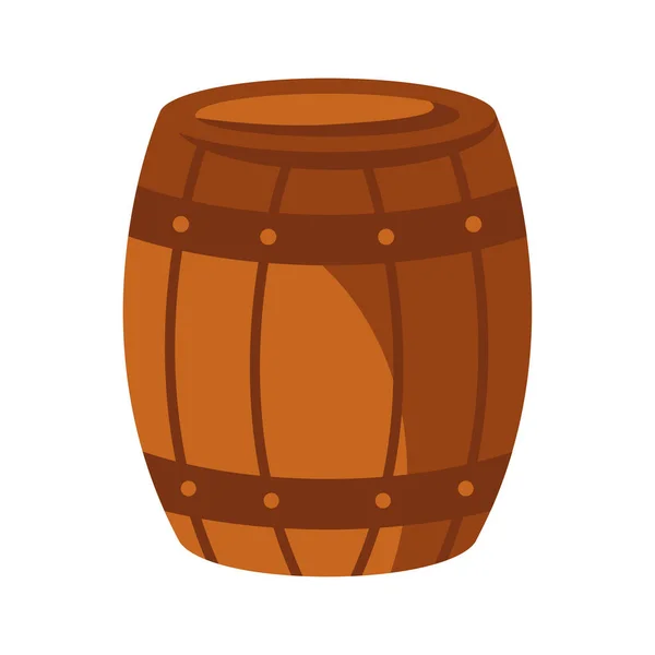 Projeto do vetor do barril da madeira da cerveja — Vetor de Stock