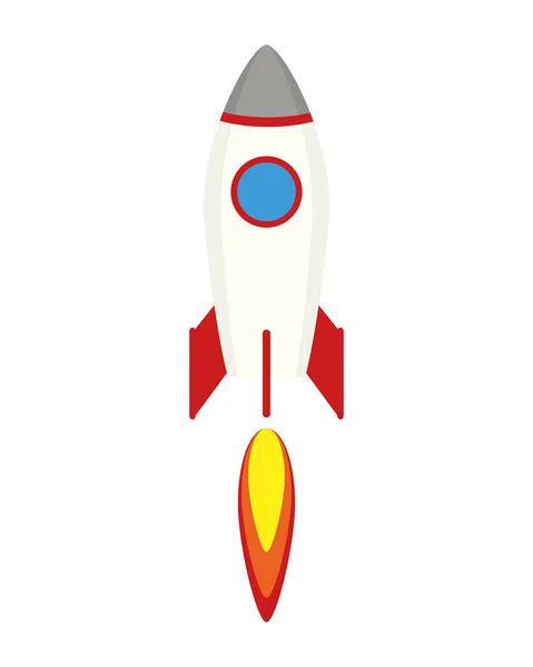Raket start-up launcher pictogram — Stockvector