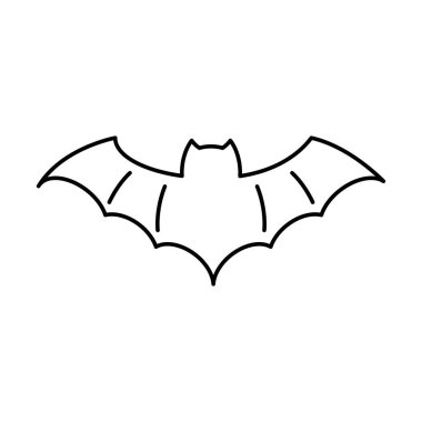 Cadılar bayramı yarasa uçuş tarzı simgesi