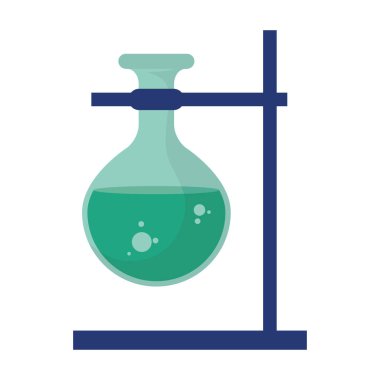 Metalik desteğinde tüp test laboratuvarı