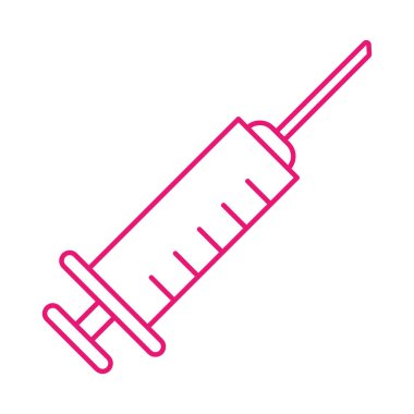 tıbbi enjeksiyon çizgisi biçim vektör tasarımı