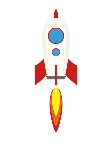 Rocket start up icône du lanceur — Image vectorielle
