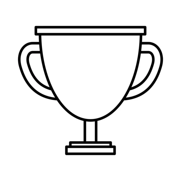 奖杯杯奖线风格图标 — 图库矢量图片