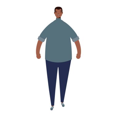 afro etnik erkek karakter simgesi