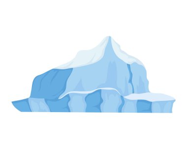 Buzdağı arktik blok izole simgesi
