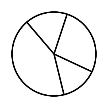 istatistik pasta satırı biçimi simgesi