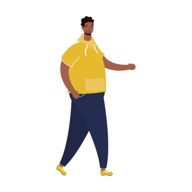 afro etnik erkek karakter simgesi