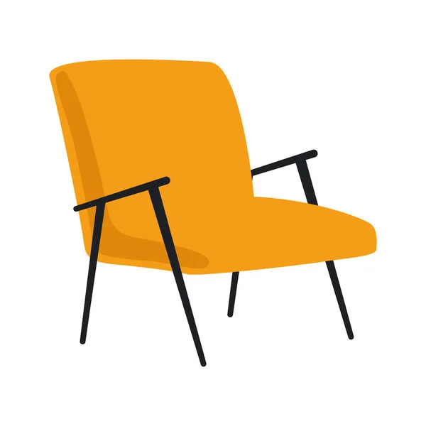 Sofa couch forniture house icon — Διανυσματικό Αρχείο