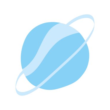 Satürn gezegeni uzay çizgisi biçimi simgesi