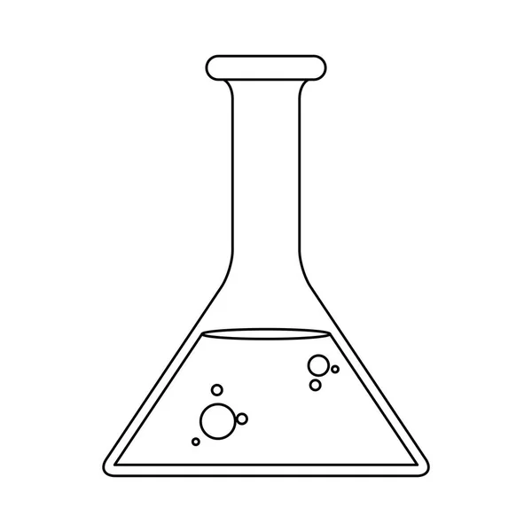 Ícone plano do laboratório do frasco de teste do tubo médico —  Vetores de Stock