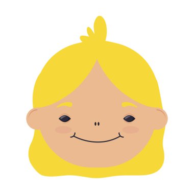 Mutlu küçük sarışın kız baş karakter