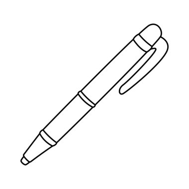 kalem okulu ikonu izole edilmiş