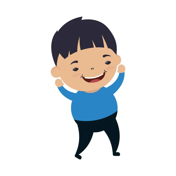 Feliz niño avatar carácter — Vector de stock