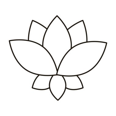 Güzel çiçek bahçesi doğa çizgisi simgesi