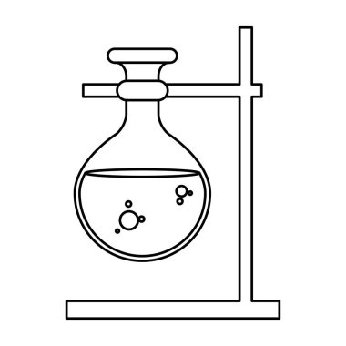 Metalik desteğinde tüp test laboratuvarı