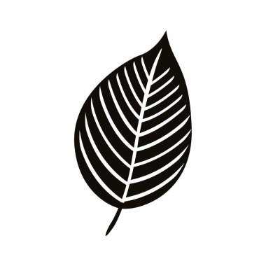 otomatik ovat yaprağı siluet biçimi simgesi