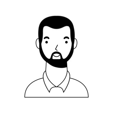 Eski Afro etnik erkek karakter simgesi