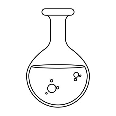 tüp test laboratuarı düz biçim simgesi