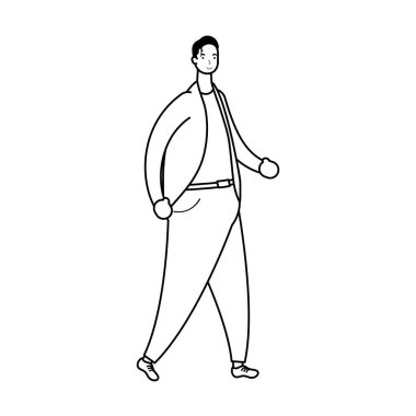 Genç erkek avatar karakteri