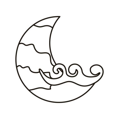 Hilal şeklindeki Çin bulutu gökyüzü