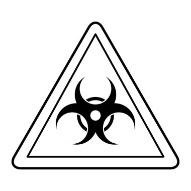 biyolojik tehlike üçgeni uyarı simgesi