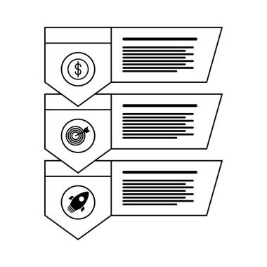 Infographics istatistik ekonomi çizgisi biçimi simgesi