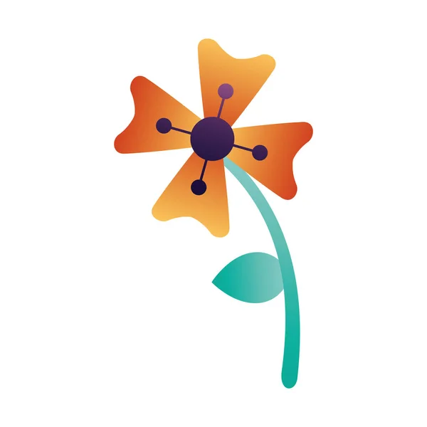 Güzel çiçek bahçesi doğa ikonu — Stok Vektör