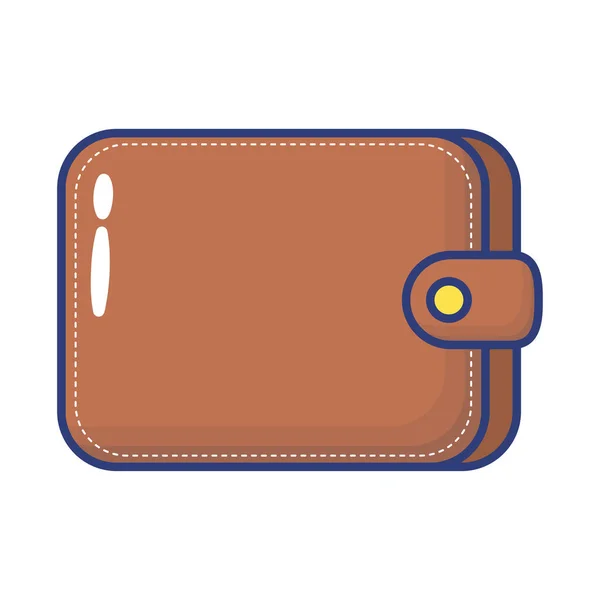 Billetera dinero icono de estilo plano — Vector de stock